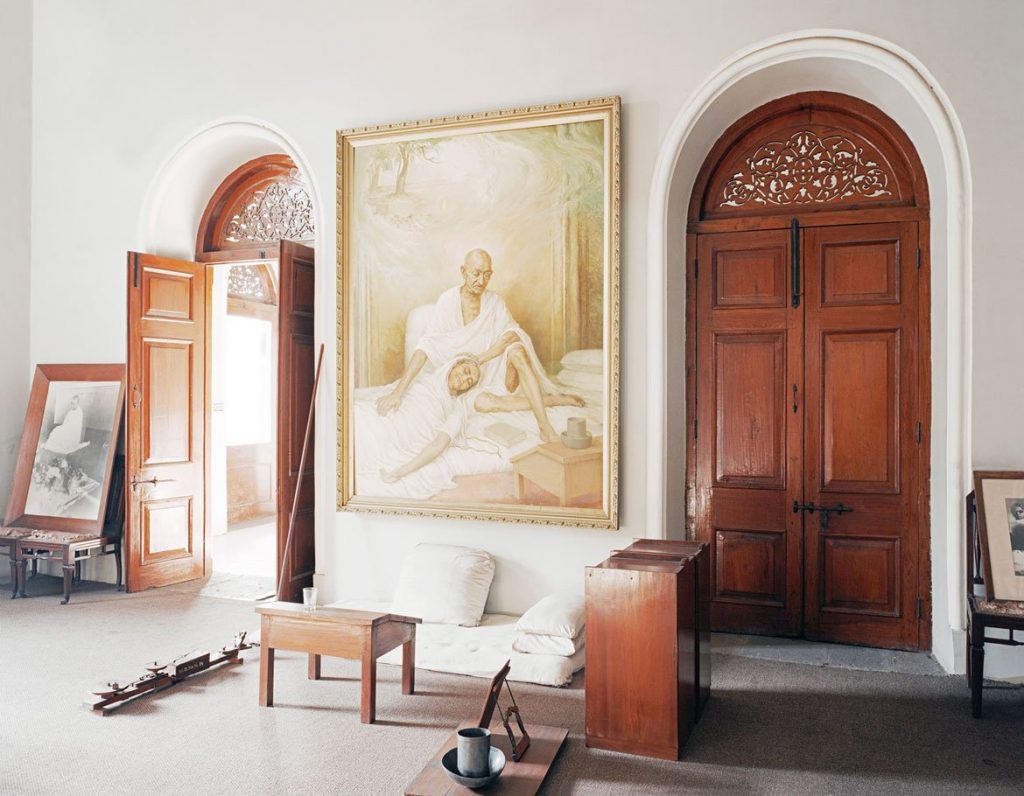 Aga Khan Palast, Sterbezimmer von Kasturba Gandhi, Pune, Maharashtra, Indien (c) Anja Bohnhof